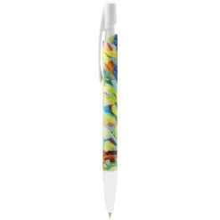 Gift Campaign Penne aziendali con clip bianca inchiostro blu BIC® Media Clic Clear> Penne Bic®|Penne Di Plastica