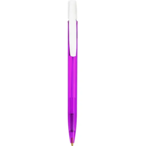 Gift Campaign Penne aziendali con clip bianca inchiostro blu BIC® Media Clic Clear> Penne Bic®|Penne Di Plastica