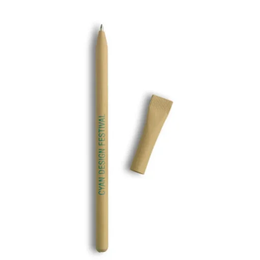 Gift Campaign Penne con logo aziendale in cartone ricilato inchiostro blu> Gadget Ecologici|Penne Ecologiche