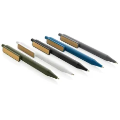 Gift Campaign Penne con logo clip in bambù inchiostro blu Dokumental® Bamboo Clip><noscript><img width=