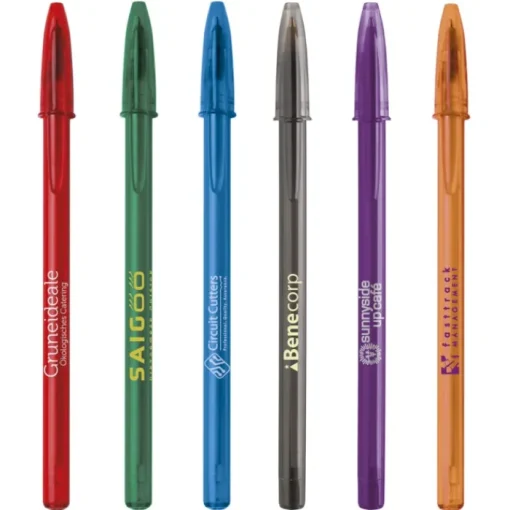 Gift Campaign Penne gadget con logo in plastica inchiostro blu BIC® Style Clear> Penne Bic®|Penne Di Plastica