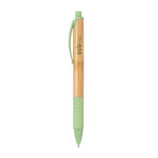 Gift Campaign Penne in legno personalizzate con logo inchiostro blu Colorclip> Penne Ecologiche