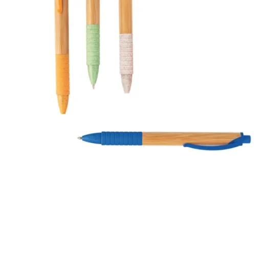 Gift Campaign Penne in legno personalizzate con logo inchiostro blu Colorclip> Penne Ecologiche