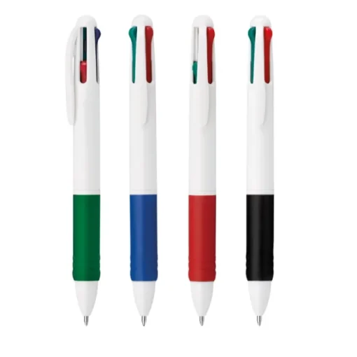 Gift Campaign Penne personalizzabili antiscivolo inchiostro 4 colori Quartet> Penne Di Plastica