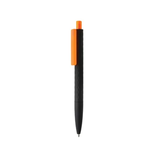 Gift Campaign Penne personalizzate con clip colorata inchiostro blu X3 Soft Black> Penne Di Plastica