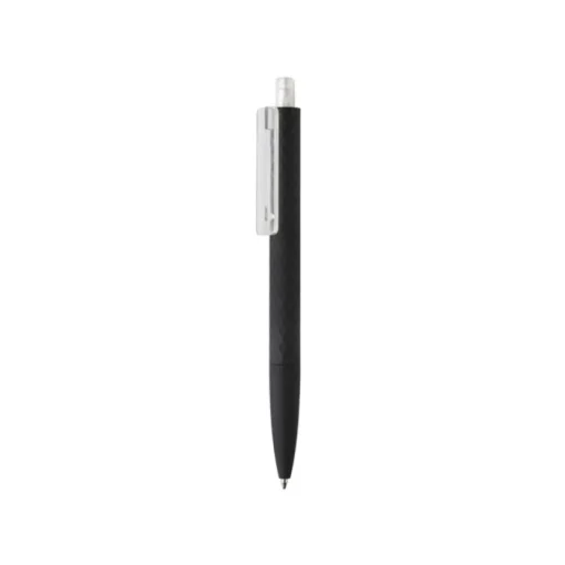 Gift Campaign Penne personalizzate con clip colorata inchiostro blu X3 Soft Black> Penne Di Plastica