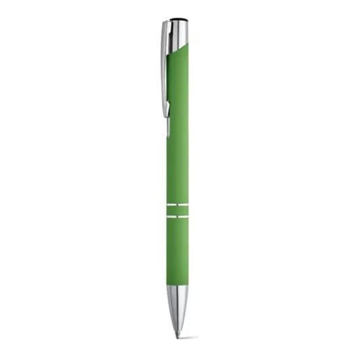 Gift Campaign Penne personalizzate con logo corpo di gomma inchiostro nero Glober> Penne In Metallo