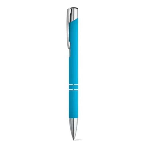 Gift Campaign Penne personalizzate con logo corpo di gomma inchiostro nero Glober> Penne In Metallo
