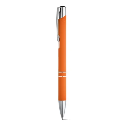 Gift Campaign Penne personalizzate con logo corpo di gomma inchiostro nero Glober> Penne In Metallo