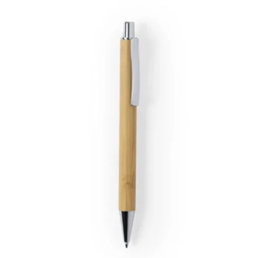 Gift Campaign Penne promozionali con clip in metallo inchiostro blu Bamboo Nature> Penne Ecologiche