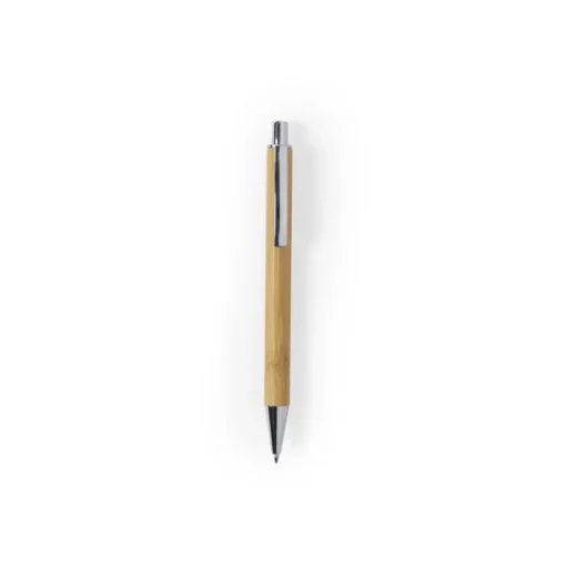 Gift Campaign Penne promozionali con clip in metallo inchiostro blu Bamboo Nature> Penne Ecologiche