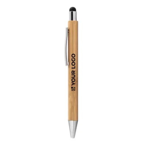 Gift Campaign Penne touch screen personalizzate in legno inchiostro blu Zurich Bamboo> Penne Ecologiche|Penne Touch