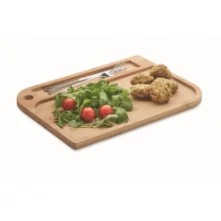 Gift Campaign Piatto rettangolare in bambù con spazio per le posate.> Altri Utensili Da Cucina