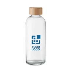 Gift Campaign Piccola bottiglia di vetro con tappo in bambù 650ml Pure Glass></noscript> Borracce In Vetro
