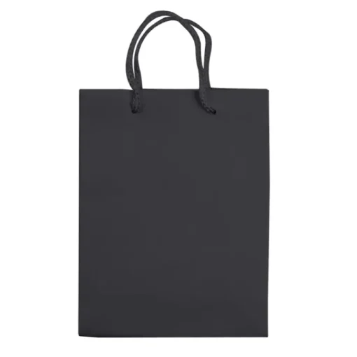 Gift Campaign Piccola busta di carta laminata 200g/m2 colorata con manici in corda> Buste Di Carta