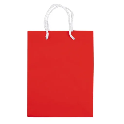 Gift Campaign Piccola busta di carta laminata 200g/m2 colorata con manici in corda> Buste Di Carta