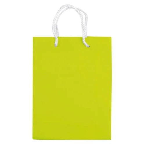 Gift Campaign Piccola busta di carta laminata 200g/m2 colorata con manici in corda> Buste Di Carta