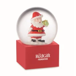 Gift Campaign Piccola palla di neve con Babbo Natale e base in poli resina rossa></noscript> Gadget Natalizi