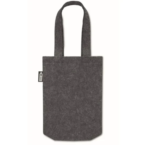 Gift Campaign Piccola shopper in feltro rPET con soffietto e manici corti> Borse Di Tela Personalizzate