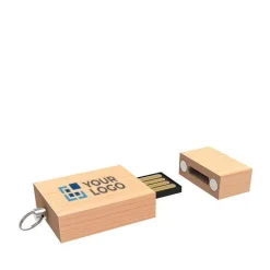 Gift Campaign Piccola USB personalizzata di legno con anello Brickwood Mini></noscript> Gadget Ecologici|Chiavette Usb Ecologiche