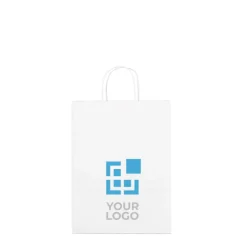 Gift Campaign Piccole buste con logo per negozi in carta kraft da 90 g/m2 Retail Mini><noscript><img width=