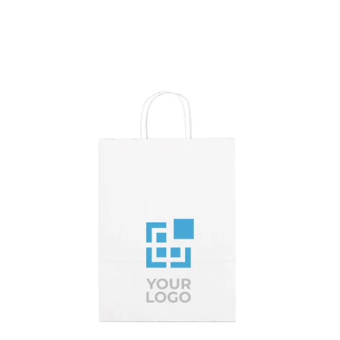 Gift Campaign Piccole buste con logo per negozi in carta kraft da 90 g/m2 Retail Mini> Buste Di Carta