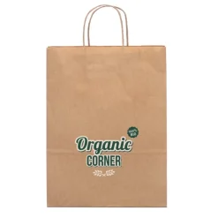 Gift Campaign Piccole buste con logo per la spesa manici corti 115 g/m2 Craft Mini> Buste Di Carta