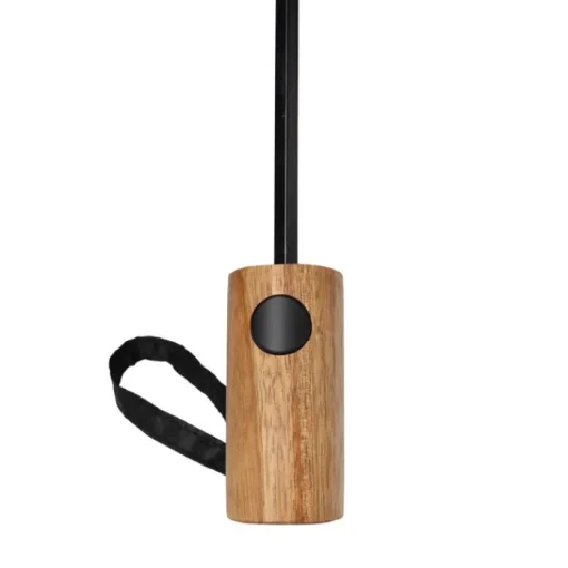 Gift Campaign Piccolo ombrello automatico in rPET con manico in legno Ø97> Ombrelli Pieghevoli
