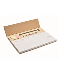 Gift Campaign Piccolo planner settimanale con penna blu, righello e segnapagina><noscript><img width=