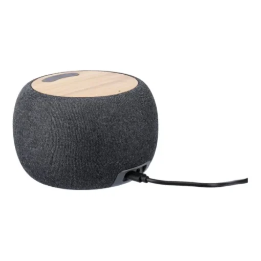 Gift Campaign Piccolo speaker rotondo con dettagli in bambù sulla parte superiore> Casse Personalizzate