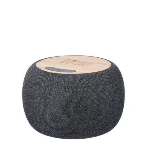 Gift Campaign Piccolo speaker rotondo con dettagli in bambù sulla parte superiore> Casse Personalizzate