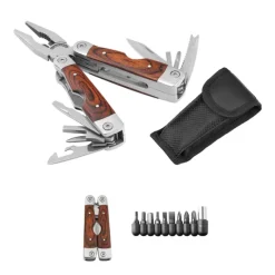 Gift Campaign Pinza promozionale 19 accessori con corpo in acciaio e legno Classic></noscript> Altri Attrezzi