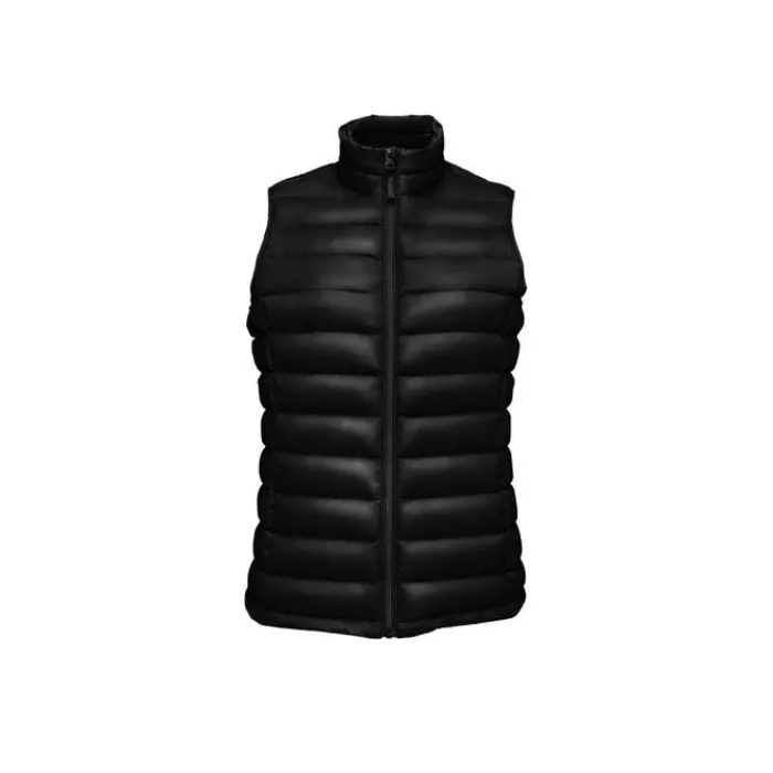 Gift Campaign Piumino gilet leggero donna imbottito impermeabile SOL'S Wilson BW> Smanicati