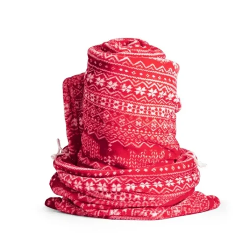 Gift Campaign Plaid in pile da 240 g/m2 con tema nordico e finitura vellutata Norway> Coperte|Gadget Natalizi