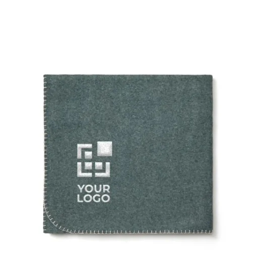 Gift Campaign Plaid in pile mèlange con bottone sul lato per poncho Scottish> Gadget Ecologici|Coperte