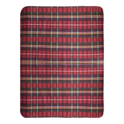 Gift Campaign Plaid in poliestere riciclato certificato 180g/m2 con disegno scozzese> Coperte