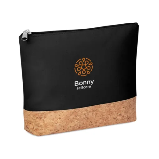 Gift Campaign Pochette con logo in cotone 220g/m2 con fondo in sughero Naturally> Pochette Personalizzate