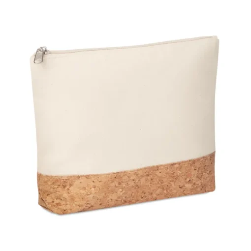 Gift Campaign Pochette con logo in cotone 220g/m2 con fondo in sughero Naturally> Pochette Personalizzate