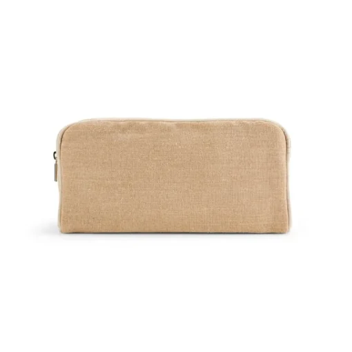 Gift Campaign Pochette con zip in iuta e cotone da 260 g/m2> Pochette Personalizzate