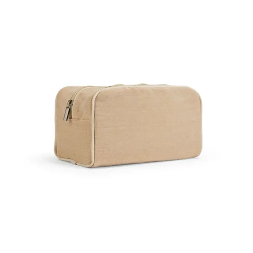 Gift Campaign Pochette con zip in iuta e cotone da 260 g/m2> Pochette Personalizzate