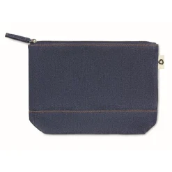 Gift Campaign Pochette cotone riciclato e denim da 250g/m2 con logo Denim Cotton> Pochette Personalizzate