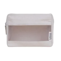 Gift Campaign Pochette in canvas riciclato con rete frontale da 320g/m2> Pochette Personalizzate