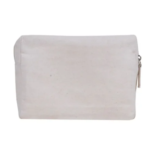 Gift Campaign Pochette in canvas riciclato con rete frontale da 320g/m2> Pochette Personalizzate