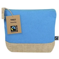 Gift Campaign Pochette in cotone certificata Fairtrade con base in juta></noscript> Pochette Personalizzate
