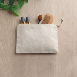 Gift Campaign Pochette in cotone con cerniera ideale per cosmetici 310 g/m2> Pochette Personalizzate