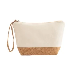 Gift Campaign Pochette in cotone da 280 g/m2 con dettagli in sughero Naturally Strap> Pochette Personalizzate
