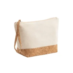 Gift Campaign Pochette in cotone da 280 g/m2 con dettagli in sughero Naturally Strap> Pochette Personalizzate
