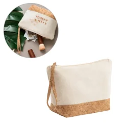 Gift Campaign Pochette in cotone da 280 g/m2 con dettagli in sughero Naturally Strap></noscript> Pochette Personalizzate
