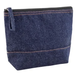 Gift Campaign Pochette in cotone da 240 g/m2 e denim riciclato con tiretto abbinato> Pochette Personalizzate
