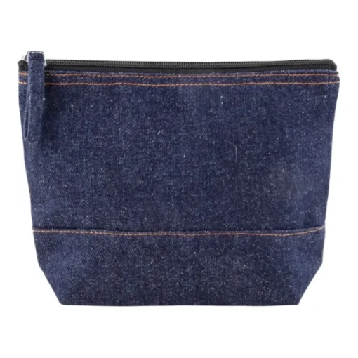 Gift Campaign Pochette in cotone da 240 g/m2 e denim riciclato con tiretto abbinato> Pochette Personalizzate